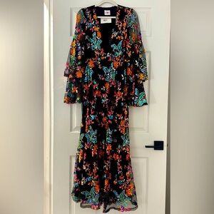 Buddy Love Colleen floor length gown, size small.